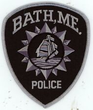 MAINE ME BATH POLICE SUBDUED SWAT STYLE NICE SHOULDER PATCH SHERIFF picture