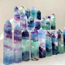 Wholesale Lot 1LB Rainbow Fluorite Tower Point Obelisk Healing Crystal Specimens picture