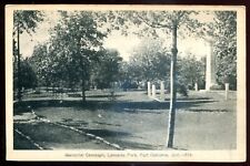 PORT COLBORNE Ontario Postcard 1930s Lakeside Park Memorial Cenotaph picture