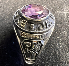 Vintage High School Class of 1996 Amethyst Women's Class Ring Size 8 picture
