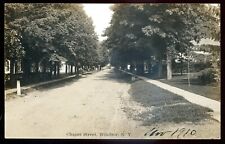 WINDSOR New York 1910s Chapel Street. Real Photo Postcard by Phelps picture