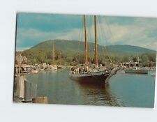 Postcard Mattie Windjammer Schooner Harbor at Camden Maine USA picture