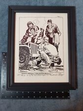 WWII US Army ~ Bill Mauldin ~ Lithograph Limited Edition 175/250 Numbered Framed picture