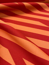 12.125 yd HBF Sir Stripe-a-lot Scandalous Orange & Red Outdoor Upholstery Fabric picture
