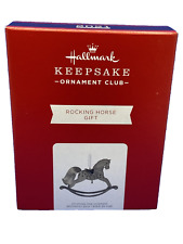 2021 Hallmark Keepsake KOC Club Exclusive Rocking Horse Gift Ornament NIB picture