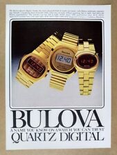 1977 Bulova LED LCD Digital Watches vintage print Ad picture
