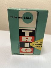 1940’s-50’s TRIG Men’s Roll-On Deodorant Stick With Manufacture Box picture