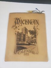 1921 University Of Michigan Calendar Vintage picture