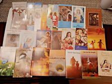 Lot Of 48 Religious Catholic Holy Prayer Cards & Booklets Ephemera picture