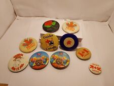 Canadian Pride Nationalism Vintage Button Lot 10 Project Canada Day Trudeau picture