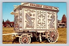 Milwaukee WI-Wisconsin, Sparks Circus Wagon, Antique Vintage Souvenir Postcard picture