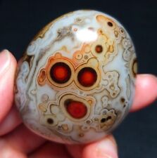 TOP 36G Natural Polished Silk Banded Lace Agate Crystal Stone Madagascar QC178 picture