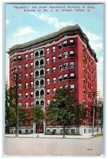 1911 Exterior View Majestic Apartment Building Street Road Toledo Ohio Postcard picture