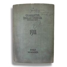 Guarantee Title and Trust Co 1911 Pittsburgh PA Daily Reminder Planner Book  picture