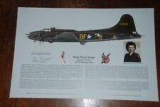 B-17F, WASP Pilot, Helen Snapp, autographed Memphis Belle, Artist: Ernie Boyette picture