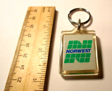 Norwest Bank Keychain Banking Lucite Advertise  Logo Vintage picture