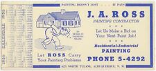 1950 Albuquerque New Mexico J A Ross Painting Contractor 625 N Tulane ad blotter picture