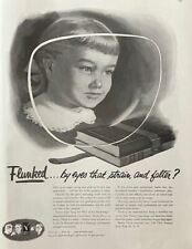 Rare 1950's Vintage Original Eye Glasses Optometrist Vision Advertisement Ad picture
