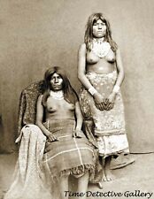 Paiute Indian Girls - circa 1870s - Historic Photo Print picture