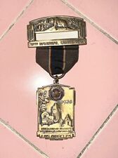 Vintage 1938 American Legion Medal Badge Los Angeles 20th Natl. Conv. El Pueblo picture