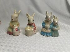 (3) Vintage Applause Inc Porcelain Bunny Rabbit EASTER FIGURINES picture