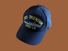 USS TRENTON LPD-14 NAVY SHIP HAT U.S MILITARY OFFICIAL BALL CAP U.S.A MADE picture