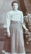 c.1890’s Cabinet Card Lady Nellie Portrait in Southampton UK by Vandyke Photo picture