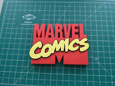 Marvel Comics logo sign display shelf wall 3D printed art picture