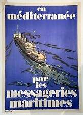 Poster after Joseph De La Néziere for Les Messageries Maritimes 1925 picture