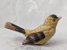 Yellow and Brown Ceramic Goldfinch Figurine picture