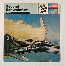 Edito-service cards 1977 WWII Second schweinfurt world war 2 airplane picture