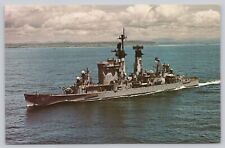 Postcard USS Chicago CG-11 Baltimore Class Heavy Cruiser US Navy Warship picture