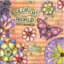 Lang Color My World 2025 Mini Wall Calendar w picture