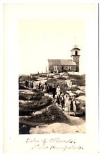 RPPC Leaving Sunday Service, Gosport Church, Star Island, Isles of Shoals, NH picture