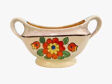 Vintage Art Deco Lusterware Floral Sugar Bowl Flowers Japan picture