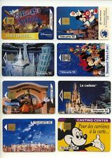 8 TELECARD / PHONE CARD .. FRANCE 50U PACK DISNEY EURODISNEY MIX 8A CHIP C.18€ picture