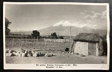 Mint Ecuador Real Picture Postcard RPPC The active Volcano Cotopaxi picture