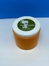 Vintage Snoopy Thermos Insulated Jar Model #1155 U.S.A. 1969 Orange / White picture