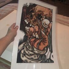 PUSHEAD 2021 Rare Missing Peace Brutha Signed Autographed Limited Print #06/59 picture
