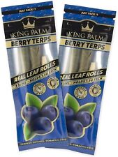 King Palm | Slim Size | Berry Terps | Prerolled Palm Leafs | 2 Packs, 4 Rolls picture