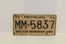 vintage 1956 michigan license plate picture