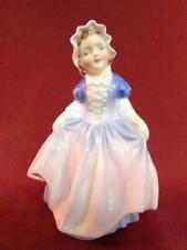 Royal Doulton HN1678 Figurine Dinky Do Little Girl Pink Purple Dress White Hat picture