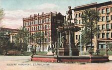 Postcard Soldier's Monument St Paul Minnesota MN DB Rotograph picture