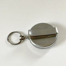 Vintage Key Bak Retractable Keychain Metal Made in the USA Lummis Mfg Belt Clip picture