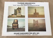 Vladimir Grigorovich gallery exhibition print ad 1979 original vintage 1970s art picture