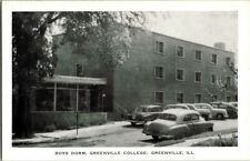 1950'S. GREENVILLE, ILL. COLLEGE. BOYS DORM. POSTCARD. picture