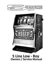 Seeburg 5 Line Low - Boy Slot Machine Owners / Service Manual (155 Page) 1978 picture