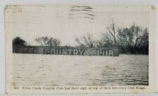 Albany NY 1937 Flood Showing Sign of SILVER CREEK COUNTRY CLUB   Postcard O9 picture
