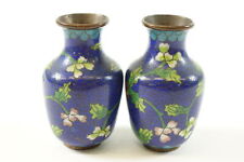 Pair of Vintage Chinese Cloisonne Vases picture