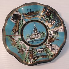 Vintage Walt Disney World The Magic Kingdom Glass Dish/Ashtray picture